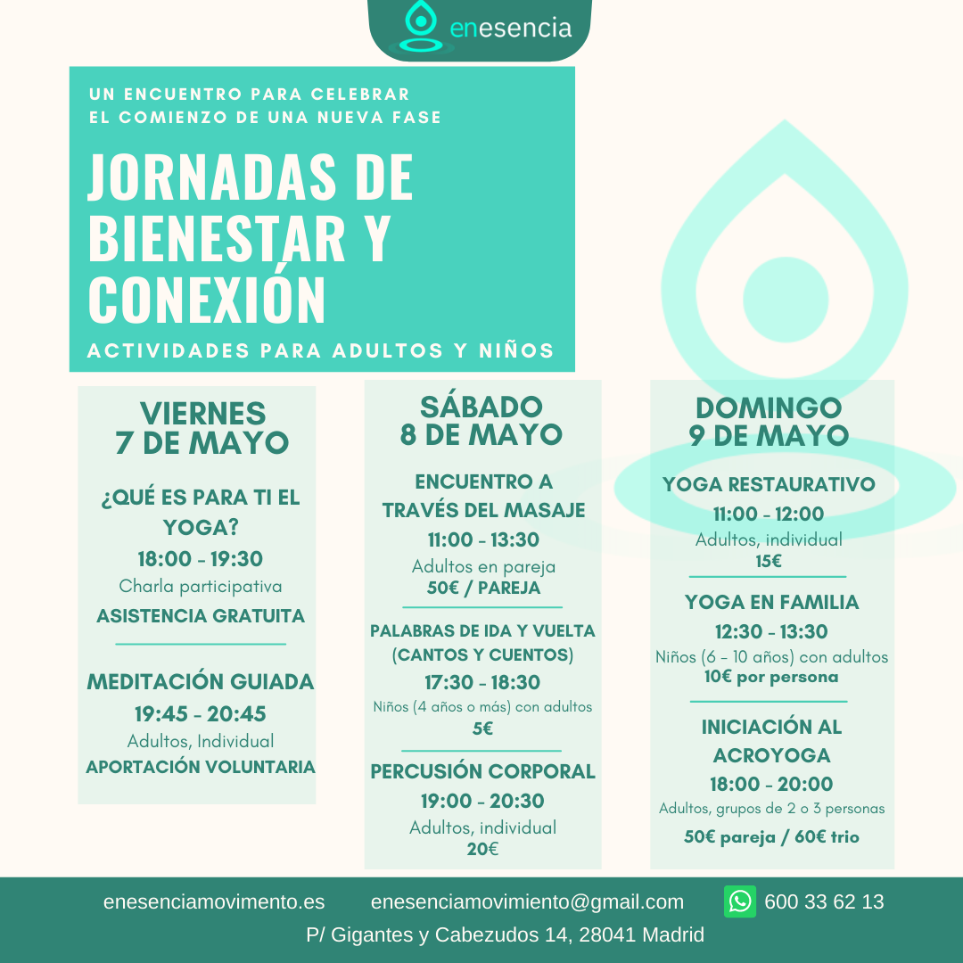 Jornadas de Bienestar y Conexión Mayo 2021